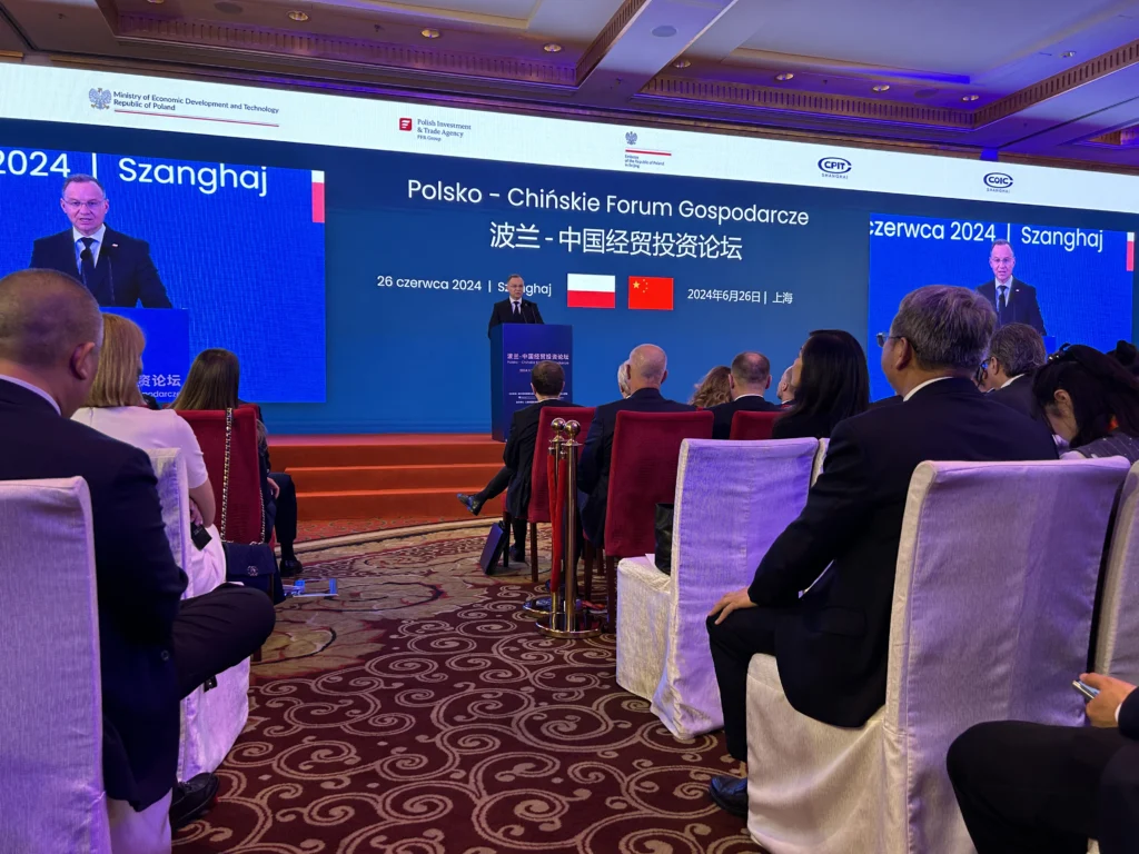 Wizyta Prezydenta RP Andrzeja Dudy na Polsko-Chińskim Forum Gospodarczym w Szanghaju